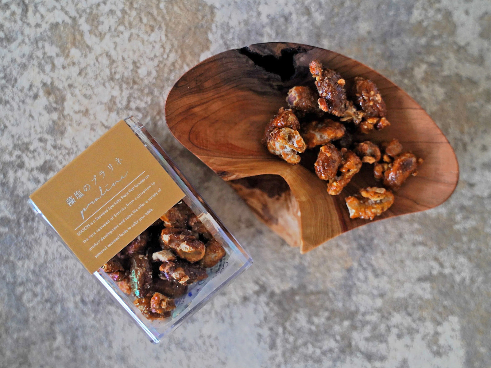 藻塩のプラリネ